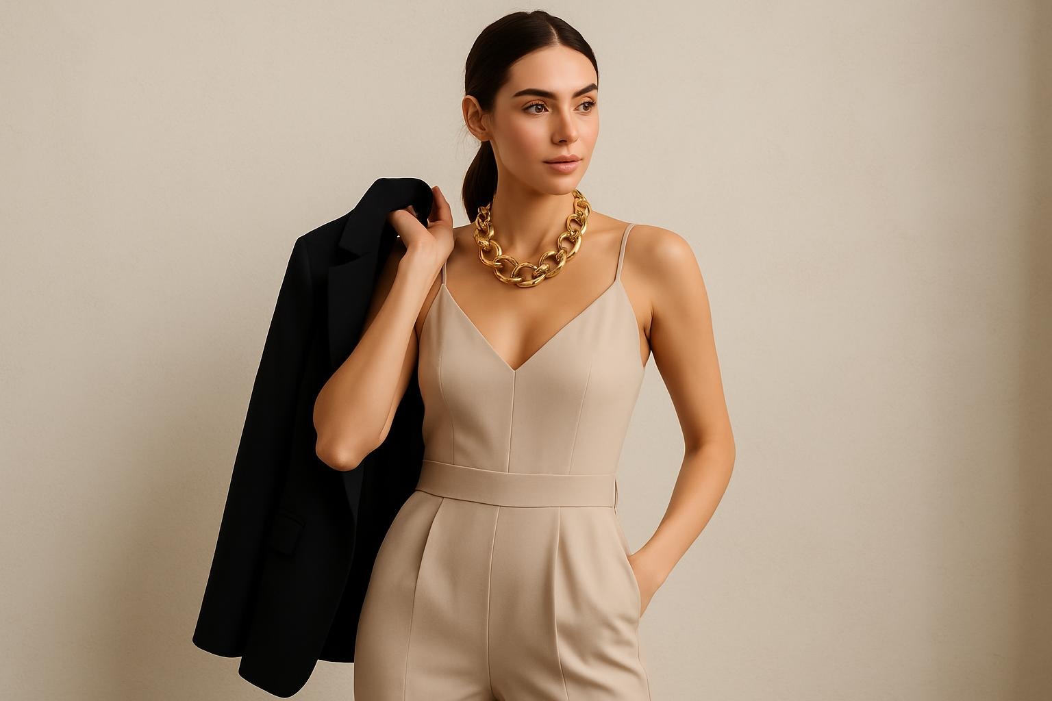 Chic jumpsuit for an after-work outfit