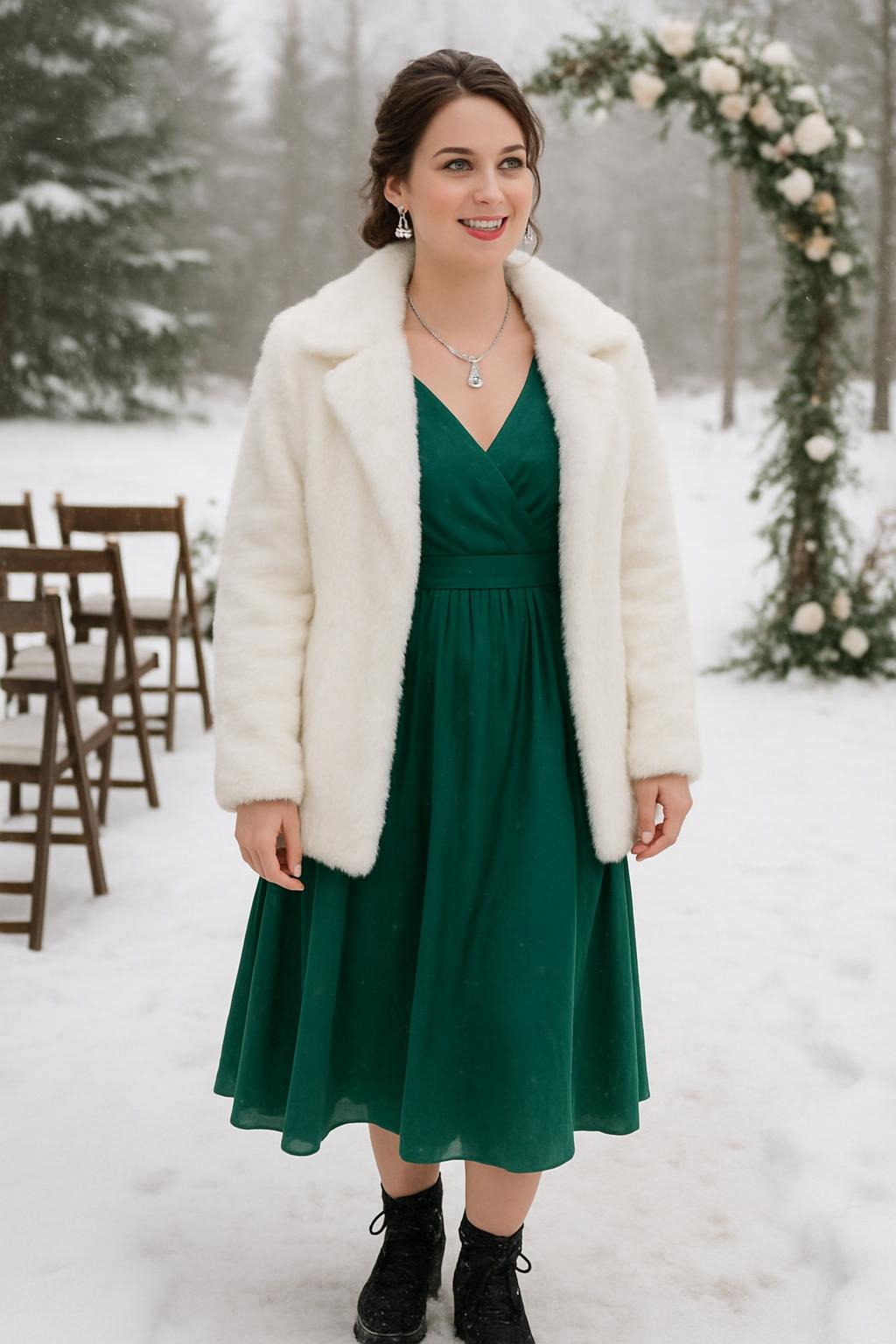 What to wear to an outdoor winter wedding.